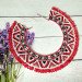 Beaded necklace "Red Poppies"