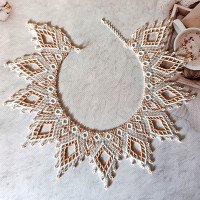 Beaded bracelet "Edelweiss"