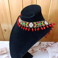 The ribbon necklace "Summer"