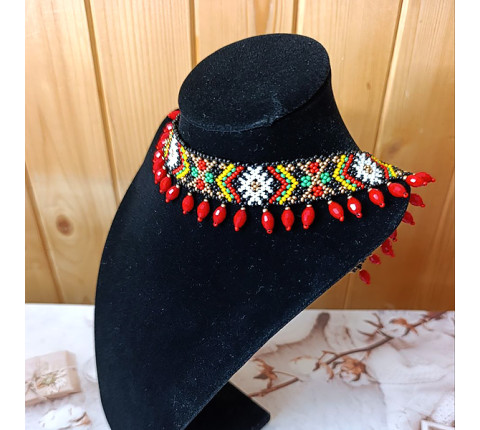The ribbon necklace "Summer"