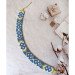 Beaded necklace by Lesya Ukrainka (blue)