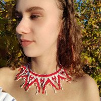 Силянка з бісеру "Жінка відчуває"