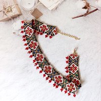 Hutsul silanka "Carpathian Rose" — handmade decoration