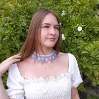 Силянка з бісеру "Лаванда"
