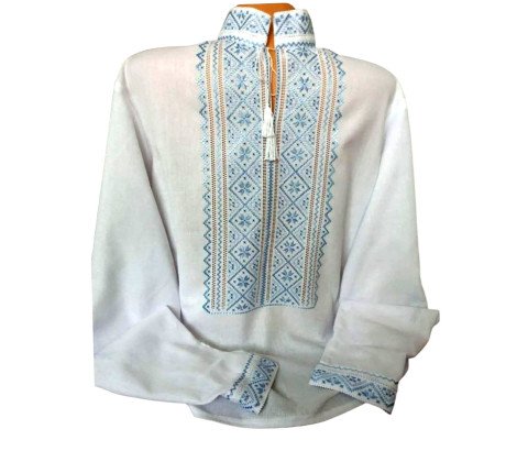 Men's embroidered shirt "Heavenly Blue"