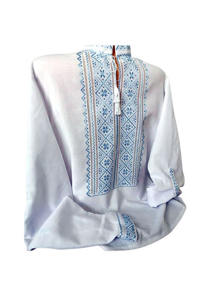 Men's embroidered shirt "Heavenly Blue"