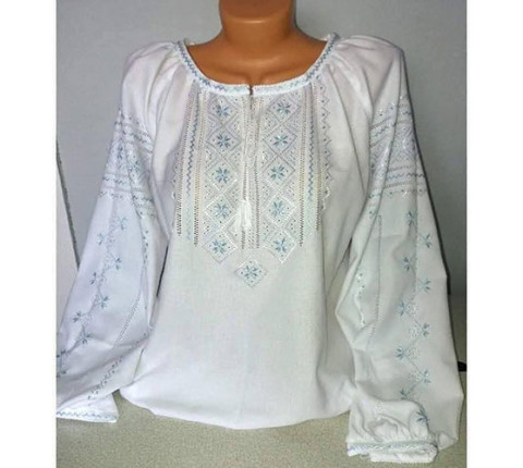 Women's embroidered shirt "Forget-me-not"