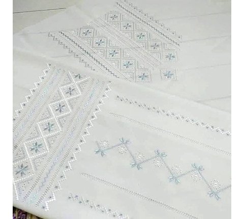 Women's embroidered shirt "Forget-me-not"