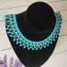 Beaded necklace "Forget-Me-Nots"