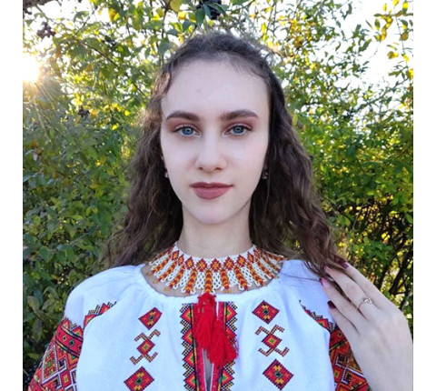 Силянка з бісеру «Пшениця жовта» — елегантна прикраса ручної роботи