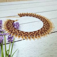 Beaded bracelet "Chocolate" — an exquisite handmade accessory