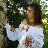 Beaded necklace "Sunflowers"