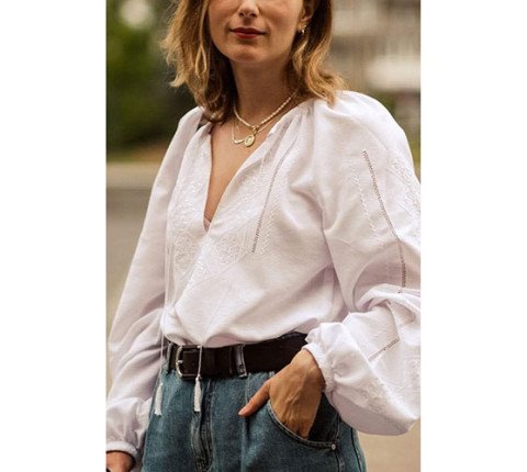 Women's embroidered shirt "Festive"