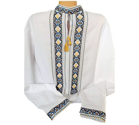 Men's embroidered shirt "Trident"