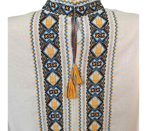 Men's embroidered shirt "Trident"