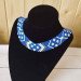 Beaded necklace by Lesya Ukrainka (blue)