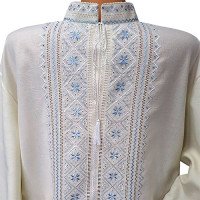 Men's embroidered shirt "Cornflower Bloom"