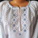 Women's shirt "Cornflower" with hand embroidery raglan