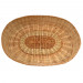 Woven dog bed for large dogs made of natural wicker
