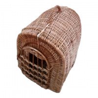 Woven animal house "P. No. 2" made of natural willow
