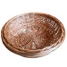 Round wicker bread box