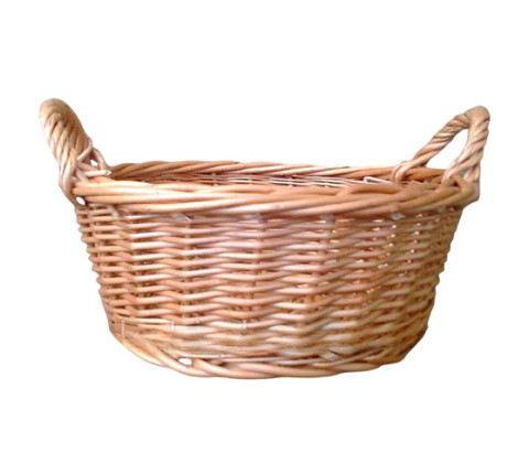 Round wicker bread basket 2