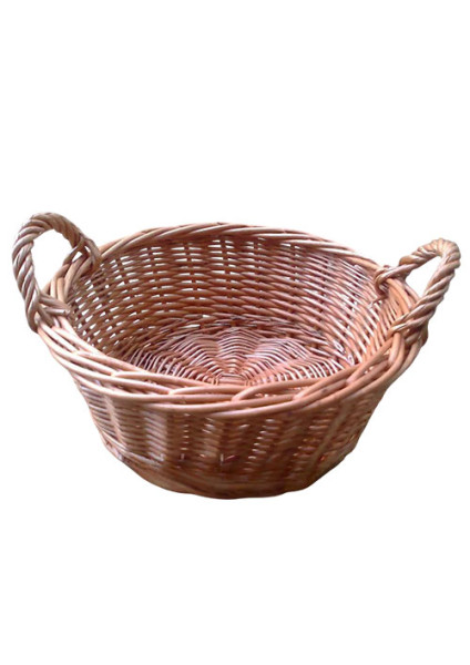 Round wicker bread basket 2