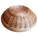 Round wicker bread box