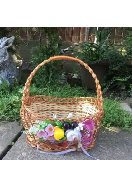 Easter Basket made of willow "Boat №2"