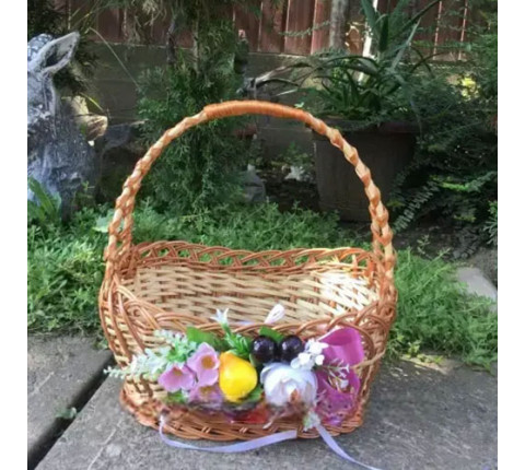 Easter Basket made of willow "Boat №2"
