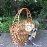 Easter Basket made of willow "Boat №2"