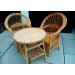 2 "Regular" chairs and round table No. 1
