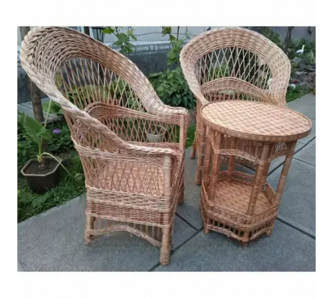 Wicker chairs "Drop" and round table