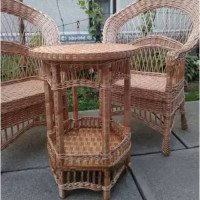 Wicker chairs "Drop" and round table