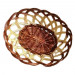 Oval large wicker candy bowl "Ajurna"