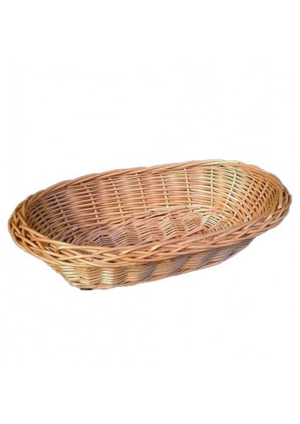 Bread basket made of oval wicker P.