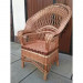 Chair made of wicker "Drop No. 2 with brown inserts"