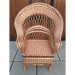Chair made of wicker "Drop No. 2 with brown inserts"