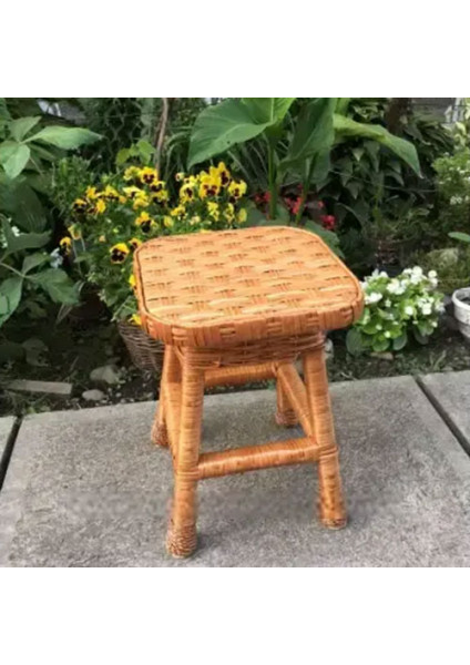 Stool made of wicker "Kitchen"