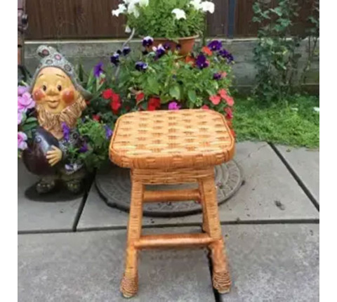 Stool made of wicker "Kitchen"