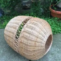 Wicker lampshade for café 6