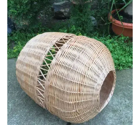 Wicker lampshade for cafe 6