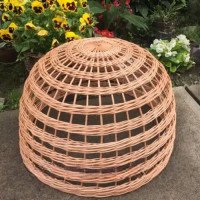 Wicker lampshade for cafe 5