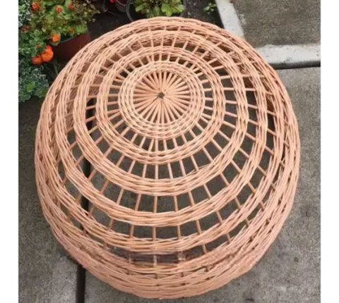 Wicker lampshade for café 5