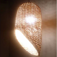Wicker lampshade "Cut"