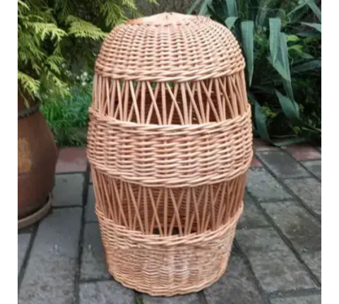 Wicker lampshade for cafe 3