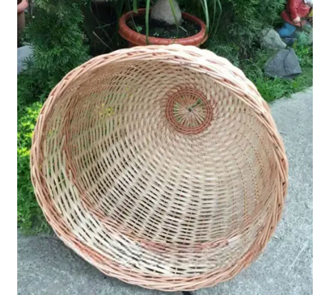 Rattan chandelier "Dome 1"