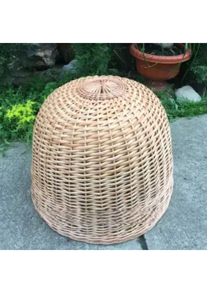 Rattan chandelier "Dome 1"