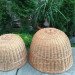 Rattan chandelier "Dome 1"