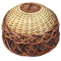 Wicker chandelier "Ordinary 16"